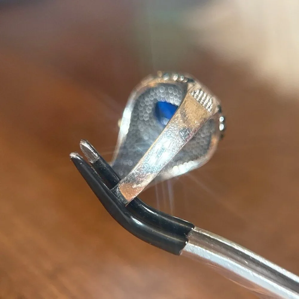 Oval Shaped‎ Blue Stone Ring